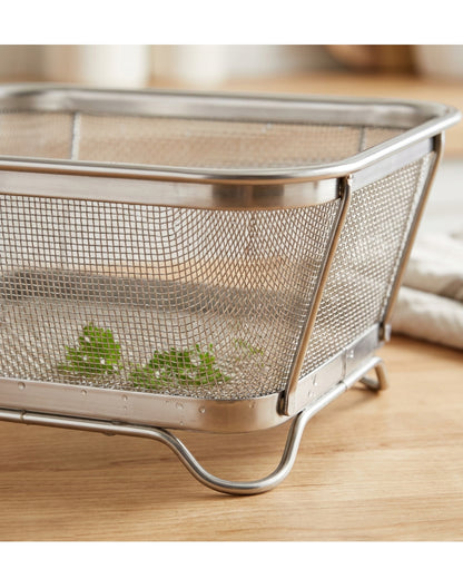 Tidie Stainless Mesh Drain Basket Raised Feet 10 in