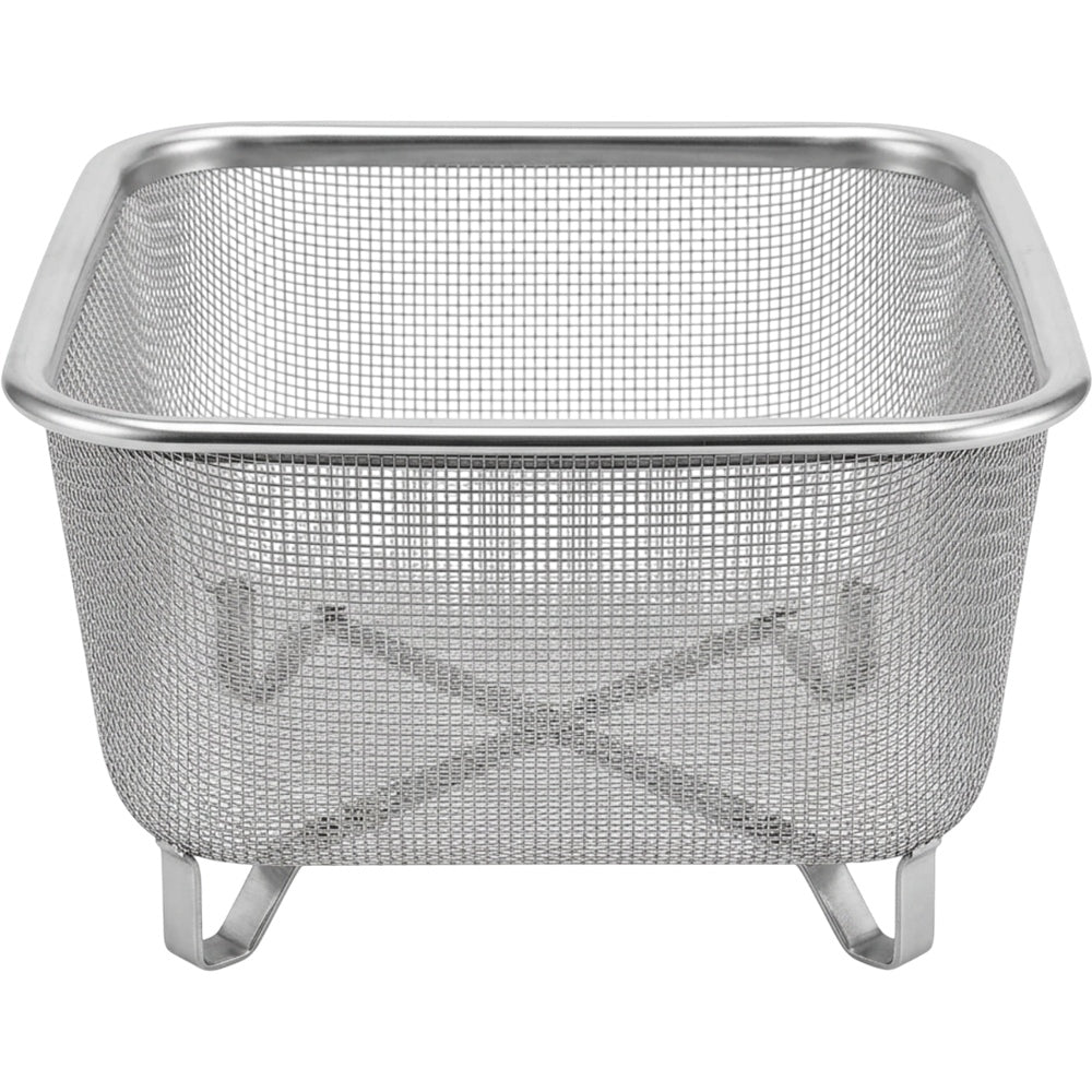 Tidie Stainless Mesh Drain Basket Raised Feet 10 in