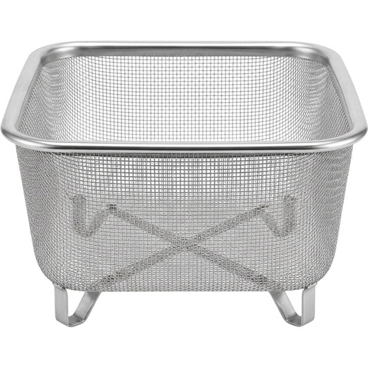 Tidie Stainless Mesh Drain Basket Raised Feet 10 in
